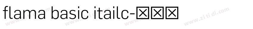 flama basic itailc字体转换